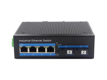 2*1000Base-X Optical, 4*10/100/1000Base-T Unmanaged Industrial Ethernet Switches