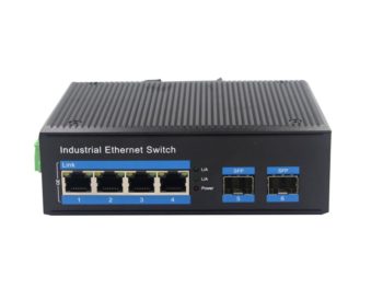 2*1000Base-X Optical, 4*10/100/1000Base-T Unmanaged Industrial Ethernet Switches