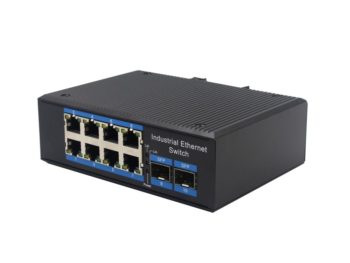 2*1000Base-X Optical, 8*10/100/1000Base-T Unmanaged Industrial Ethernet Switches