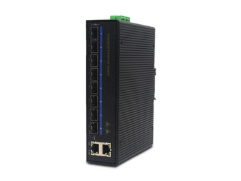 8*10/100/1000Base-X SFP, 2*10/100/1000Base-T Unmanaged Industrial Ethernet Switches