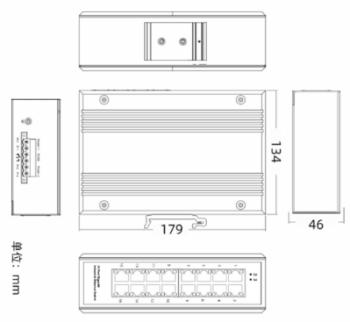 16*10/100/1000Base-T Unmanaged Industrial Ethernet Switches