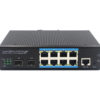 2*1000Base-T X Optic SFP 8*10/100/1000Base-T managed Industrial Ethernet PoE Switches