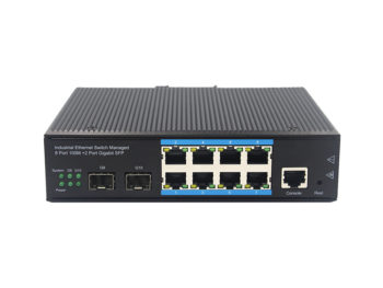 2*1000Base-T X Optic SFP 8*10/100/1000Base-T managed Industrial Ethernet PoE Switches