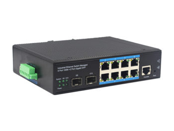 2*1000Base-T X Optic SFP 8*10/100/1000Base-T managed Industrial Ethernet PoE Switches