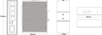 1*100Base-X Optical, 4*10/100Base-T Unmanaged Industrial Ethernet Switches