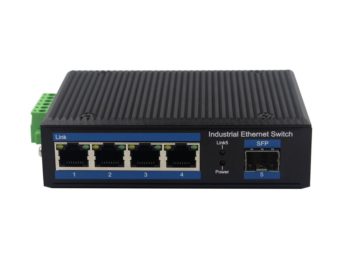 1*100Base-X Optical, 4*10/100Base-T Unmanaged Industrial Ethernet Switches