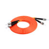 Multimode ST-ST duplex fiber optic patch cord pigtail